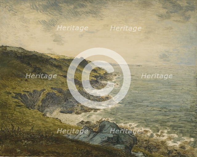 The Coast at Gréville, mid-late 19th century. Creator: Jean Francois Millet.