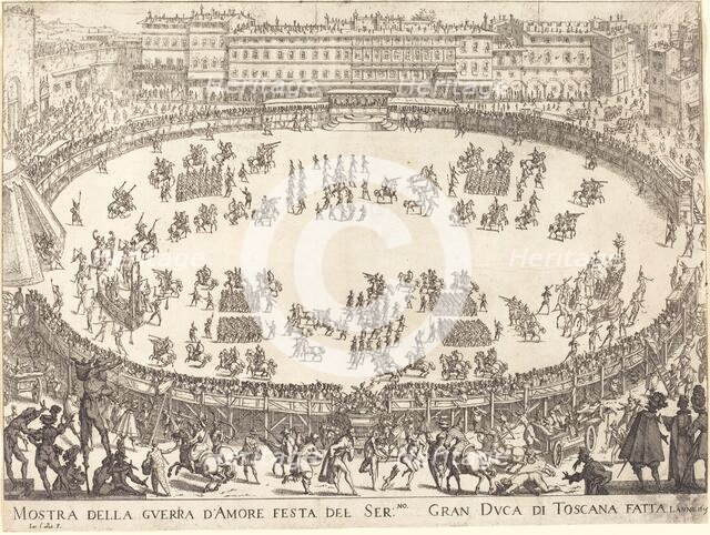 Parade in the Amphitheater, 1616. Creator: Jacques Callot.