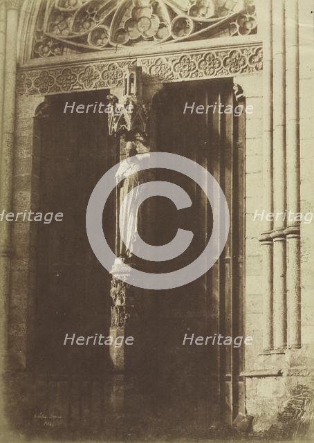 Amiens, Northern Façade of the Transept, 1852. Creator: Henri Le Secq (French, 1818-1882).