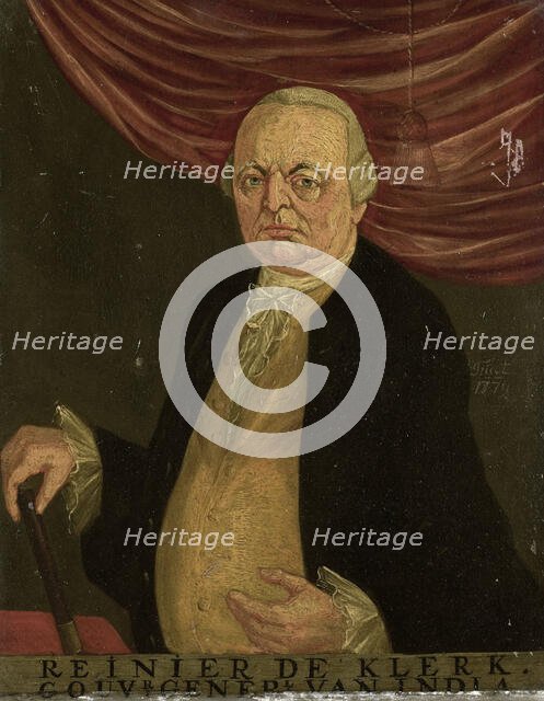 Portrait of Reinier de Klerk, Governor-General of the Dutch East India Company, 1779. Creator: Franciscus Josephus Fricot.