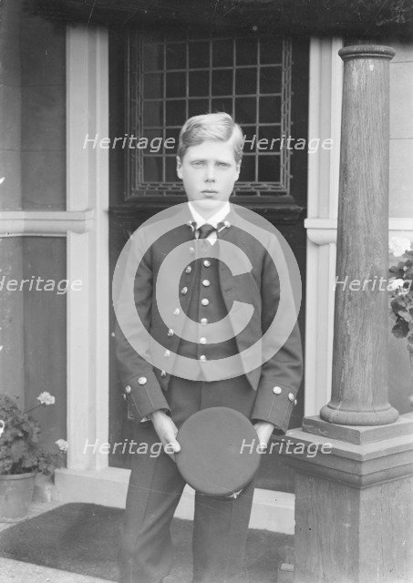 Prince Edward at the Royal Naval College, Osborne, Isle of Wight, c1909.  Creator: Kirk & Sons of Cowes.