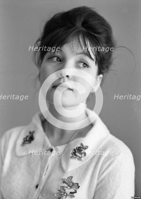 The poet Bella Akhmadulina, 1960s.