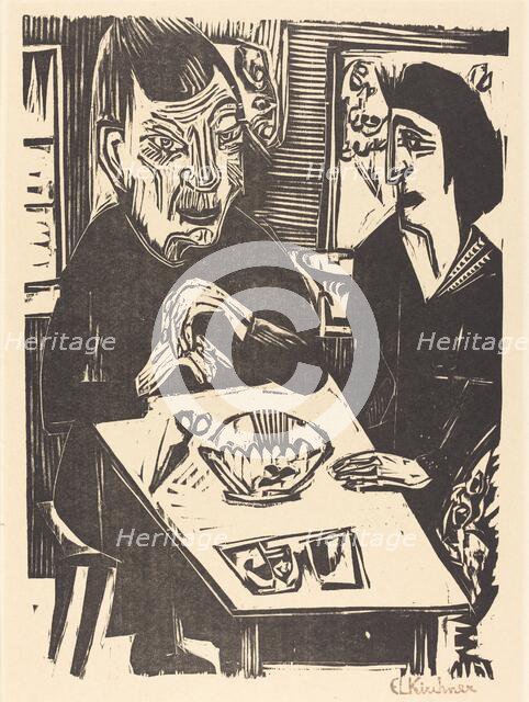 Old and Young Woman (Alte und jungere Frau), 1921. Creator: Ernst Kirchner.