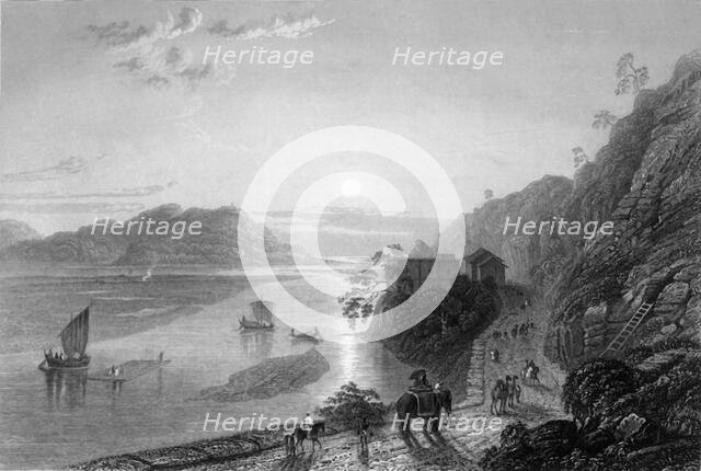 'The Ganges entering the Plains near Hurdwar', 1845. Creator: Anthony Vandyke Copley Fielding.