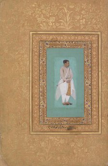 recto: "Portrait of Raja Suraj Singh Rathor", verso: Page of Calligraphy..., recto: late 16th centur Creator: Mir 'Ali Haravi.