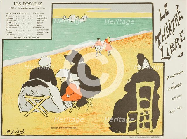 Second Performance: Les Fossiles, for Le Théatre Libre, 1892–93. Creator: Henri-Gabriel Ibels.