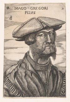 Portrait of Georg Pencz (Imago Gregori Peins). Creator: Unknown.