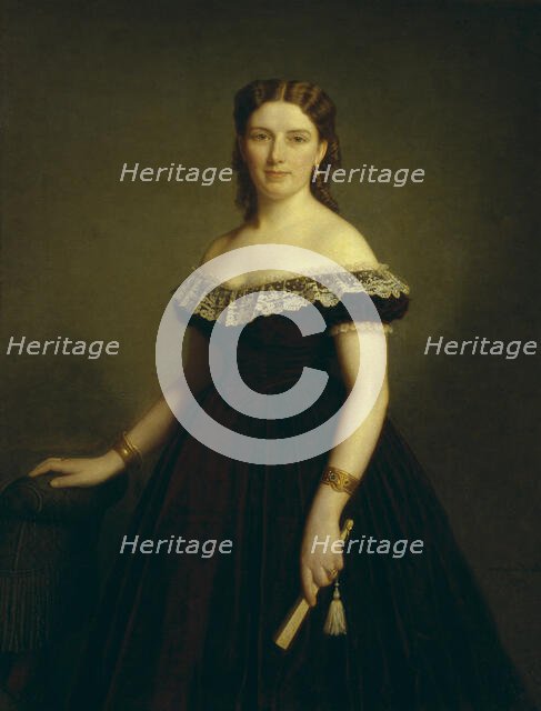 Jane Cederlund, 1869. Creator: Amalia Lindegren.
