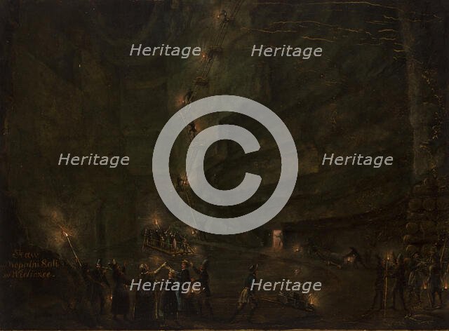 Pond in the Salt Mine at Wieliczka, c1850. Creator: Teodor Baltazar Stachowicz.