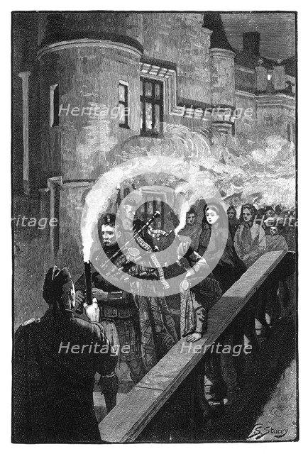 Queen Victoria celebrating Halloween at Balmoral, late 19th century. Artist: S Stacey