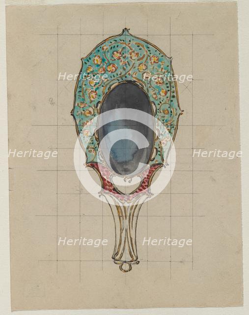 Design for a Hand Mirror, c. 1900-1902. Creator: Félix Bracquemond (French, 1833-1914).