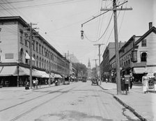 Church Street, north from bank, Burlington, Vt., between 1910 and 1920. Creator: Unknown.