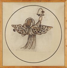 Angel playing on bells, 1862. Creator: Sir Edward Coley Burne-Jones.