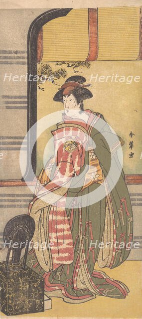 The Actor Segawa Kikunojo 3rd in a Female Role, ca. 1785. Creator: Katsukawa Shunjo.