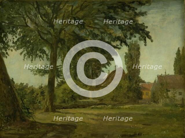 View of Falkonerallé outside Copenhagen, 1845-1847. Creator: Christen Kobke.