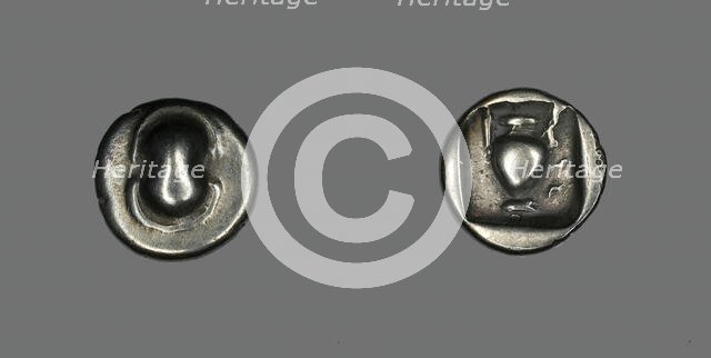 Hemidrachm (?) (Coin) Depicting a Shield, early 4th century BCE. Creator: Unknown.