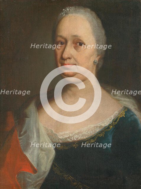 Portrait of a Lady with Silver Earrings, 1780-1800. Creator: Unknown.