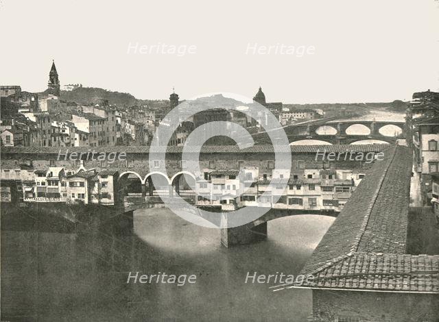 The Ponte Vecchio, Florence, Italy, 1895.  Creator: W & S Ltd.