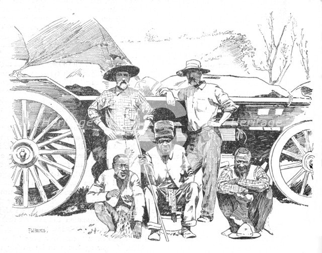 'Mr. Riley. Umjan. Mr. Dawson', 1902. Artist: TW Holmes.