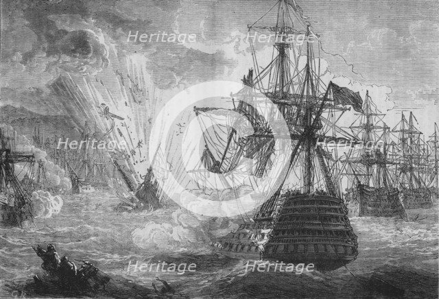 'Battle of Navarino', c1880. Artist: C.R..