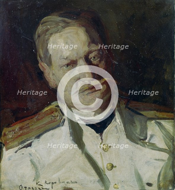 Portrait of Vladimir Arkadievich Telyakovsky (1860-1924), 1901. Artist: Korovin, Konstantin Alexeyevich (1861-1939)