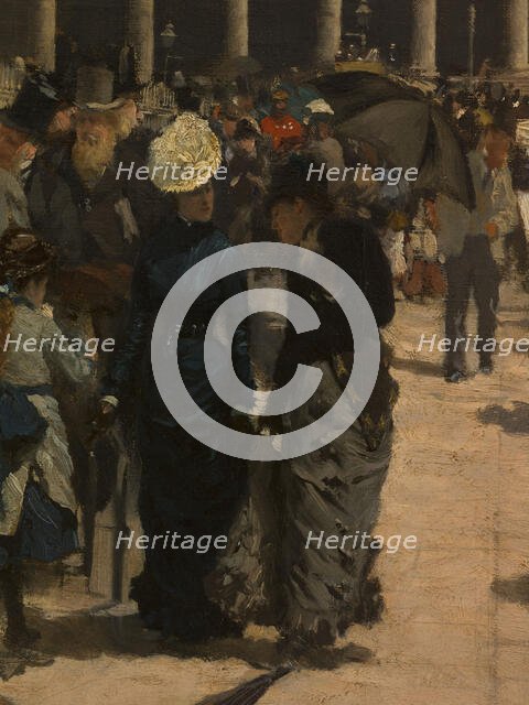 The National Gallery and St. Martin's Church (London), c1878. Creator: Giuseppe de Nittis.