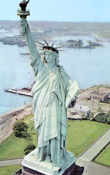 Statue of Liberty, New York City, New York, USA, 1956. Artist: Unknown
