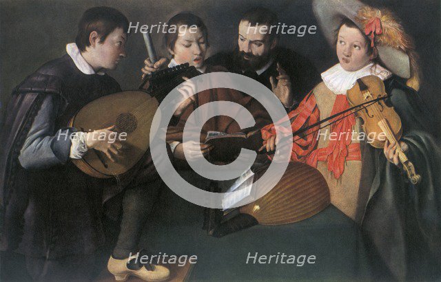 'Lutes and violin; unknown Italian painter of the seventeenth century', 1948. Artist: Unknown.