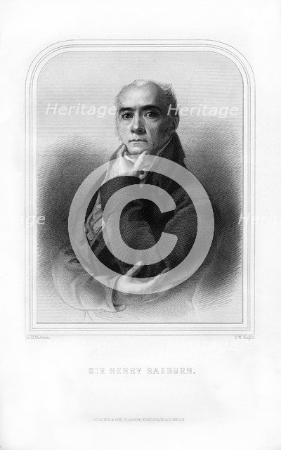 Sir Henry Raeburn, Scottish portrait painter, (1870).Artist: TW Knight