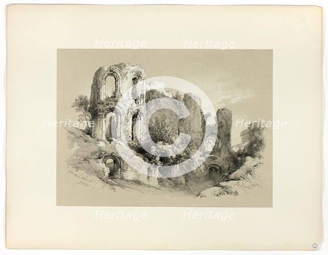 Roman Baths at Treves, from Picturesque Selections, 1860. Creator: James Duffield Harding.