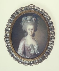 Portrait thought to be the Countess of Artois, c1775. Creators: Jean-Laurent Mosnier, Peter Adolf Hall.