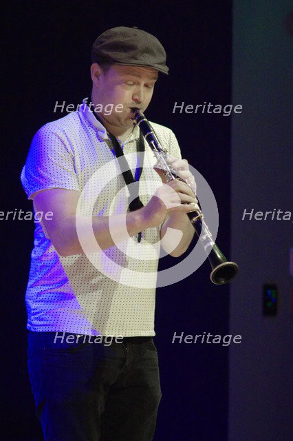 Adrian Cox (Rythme Futur), Birley Centre, Eastbourne, East Sussex, Sep 2015. Artist: Brian O'Connor.