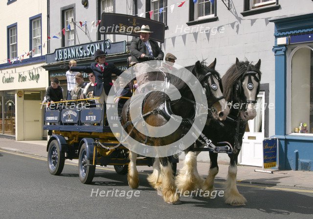 Jennings dray, Georgian festival, Cockermouth, Cumbria. 