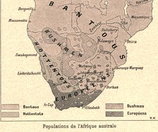''Populations de l'Afrique australe; Afrique Australe', 1914. Creator: Unknown.