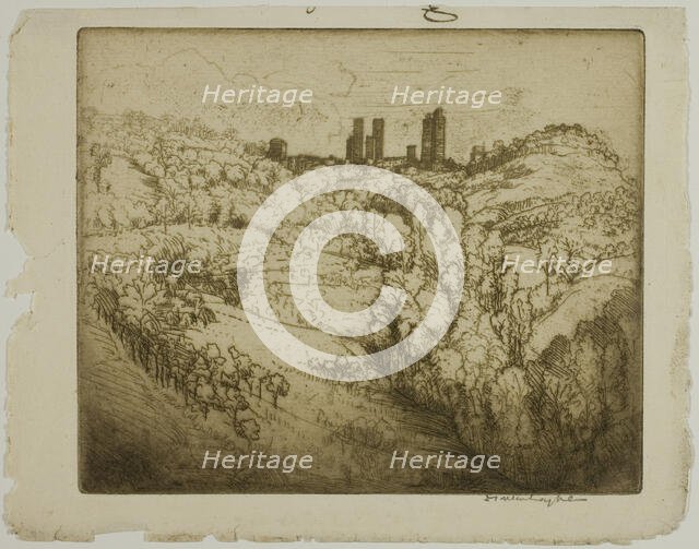 The Hill City, 1909. Creator: Donald Shaw MacLaughlan.