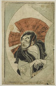 The Actor Nakamura Utaemon I, from "A Picture Book of Stage Fans (Ehon butai ogi)", Japan, 1770. Creator: Shunsho.