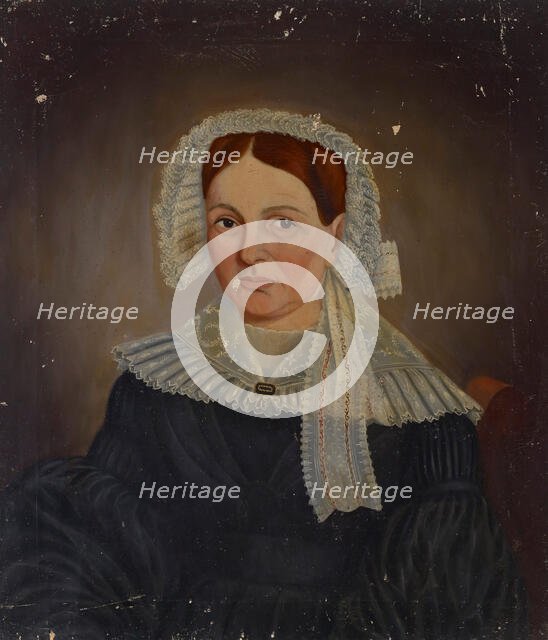 Portrait of Eliza Worthington Moore, about 1840. Creator: William Unthank.