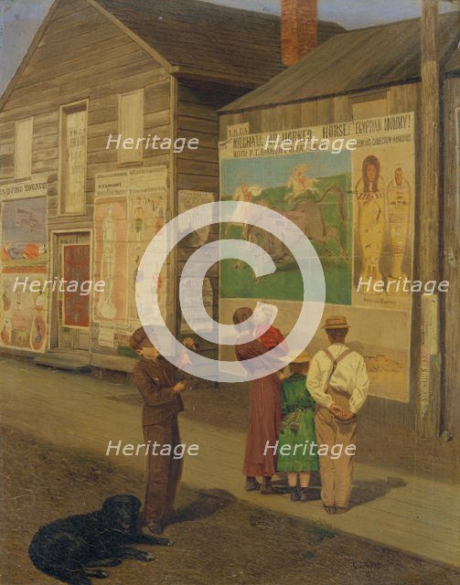 Coming Events Cast Their Shadows Before, 1871. Creator: Charles Caleb Ward.