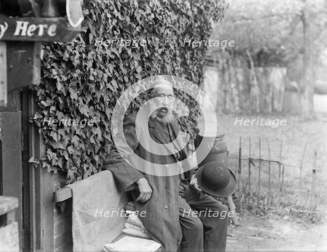 Portrait of the proprieter Charles Cox, Parsons Pleasure, Oxford, Oxfordshire, 1913. Artist: Henry Taunt
