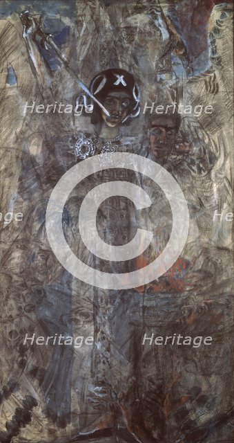 The Vision of the Prophet Ezekiel, 1906. Artist: Vrubel, Mikhail Alexandrovich (1856-1910)