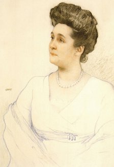 Portrait of Elena Ivanovna Nabokova, 1910.