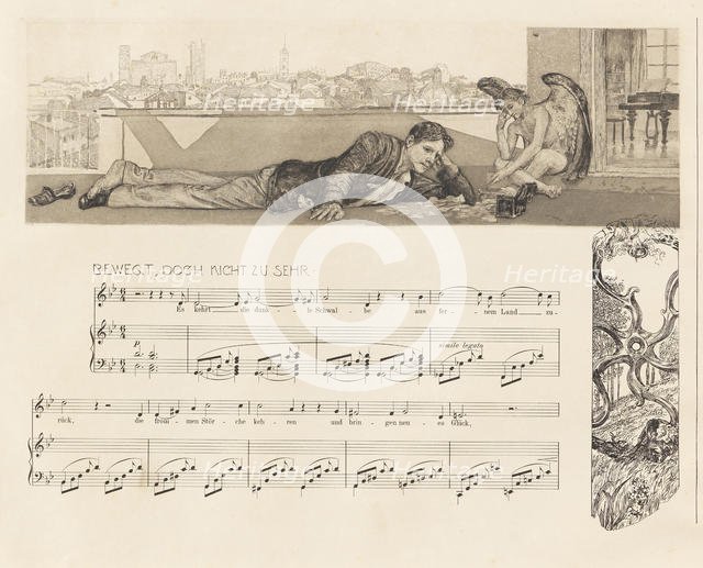 Opus XII, "Brahms Phantasy", 1894. Creator: Klinger, Max (1857-1920).