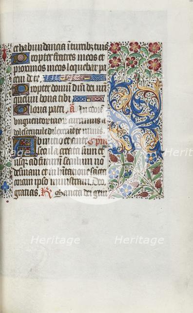 Book of Hours (Use of Rouen): fol. 63r, c. 1470. Creator: Master of the Geneva Latini (French, active Rouen, 1460-80).