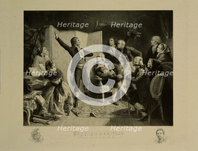 Rouget de Lisle (1760-1836) singing La Marseillaise.