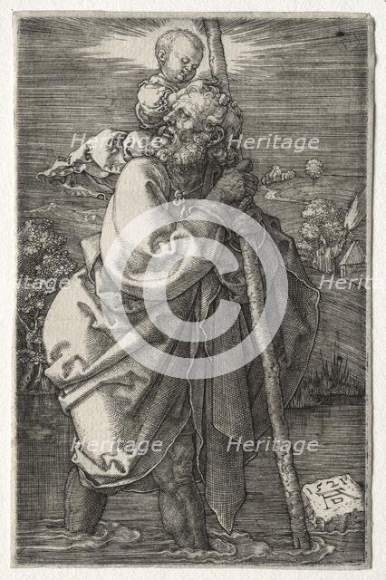 St. Christopher, Facing to the Left, 1521. Creator: Albrecht Dürer (German, 1471-1528).