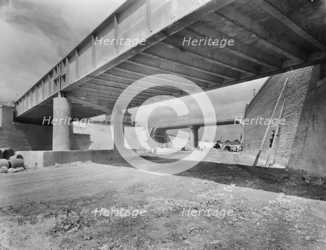 M1 Motorway, Challney, Luton, Bedfordshire, 06/07/1959. Creator: John Laing plc.
