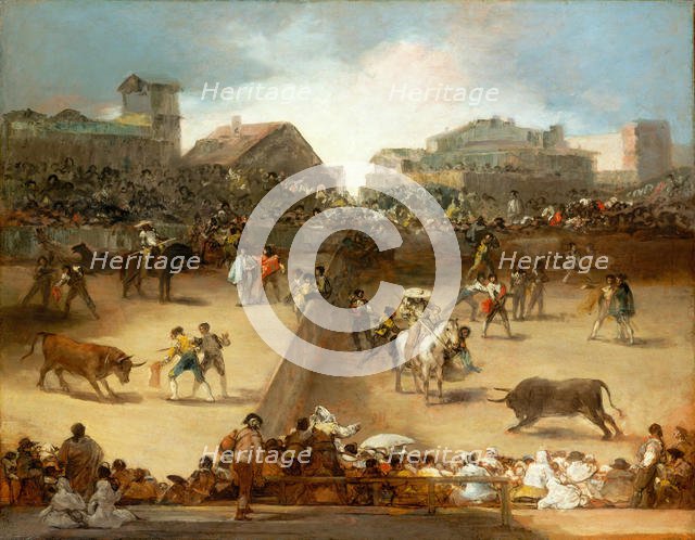 Bullfight in a Divided Ring. Creator: Francisco Goya.