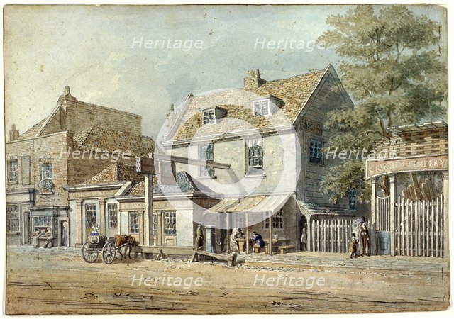 Castle Tavern, Old Kent Road, London, c1830. Artist: George Scharf
