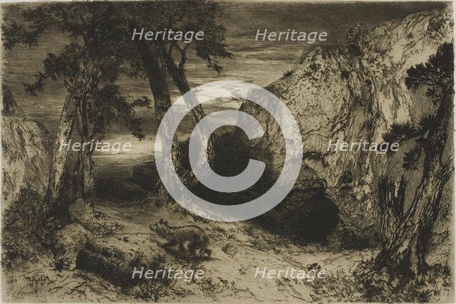 The Coyote - Arizona, 1880. Creator: Thomas Moran.
