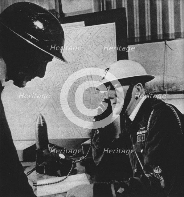 'Fifty Thousand Incidents were reported to London Control Centres during the Blitz', 1941 (1942). Artist: Unknown.